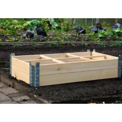 dobar Frühbeet mit Pflanzkasten beige 100 x 50 x 50,2 cm