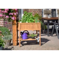 dobar Hochbeet 76 x 80 x 40 cm braun