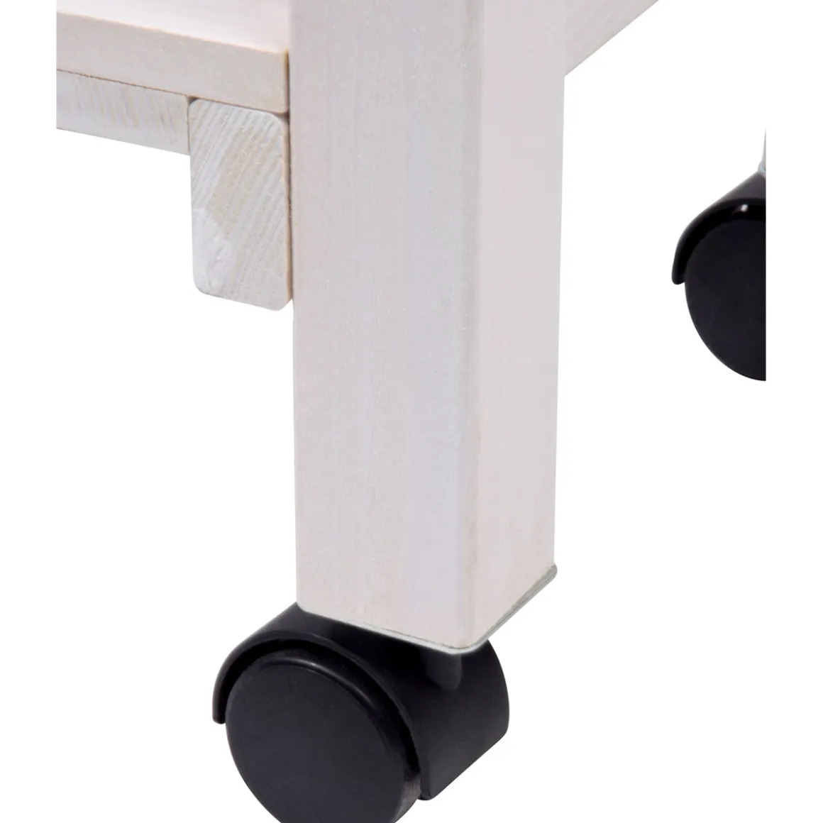 dobar Hochbeet mit Rankhilfe rollbar 79 x 130 x 28,5 cm weiß