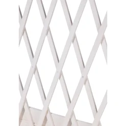 dobar Hochbeet mit Rankhilfe rollbar 79 x 130 x 28,5 cm weiß