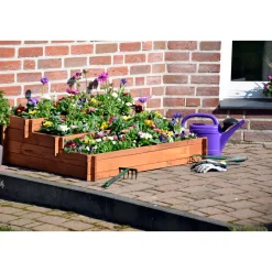 dobar Hochbeet Peru 110 x 36 x 88 cm braun