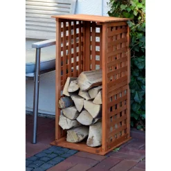 dobar Kaminholzregal braun 39 x 85 x 39 cm