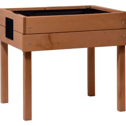 dobar Kinderhochbeet mit Kreidetafel 50 x 45 x 40 cm braun