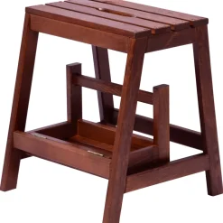 dobar Klapphocker 53/39 x 38 x 45 cm dunkelbraun