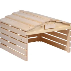 dobar Mährobotergarage 78,5 x 74 x 52,5 cm natur