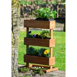 dobar Vertikalbeet 49,5 x 78 x 30 cm braun