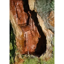 dobar XL Design-Gartenbrunnen 28 x 78 x 33 cm braun/grün