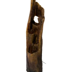 dobar XL Design-Gartenbrunnen 30 x 124,5 x 34 cm braun