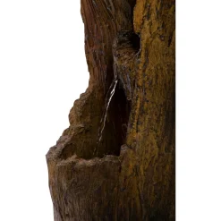 dobar XL Design-Gartenbrunnen 30 x 124,5 x 34 cm braun