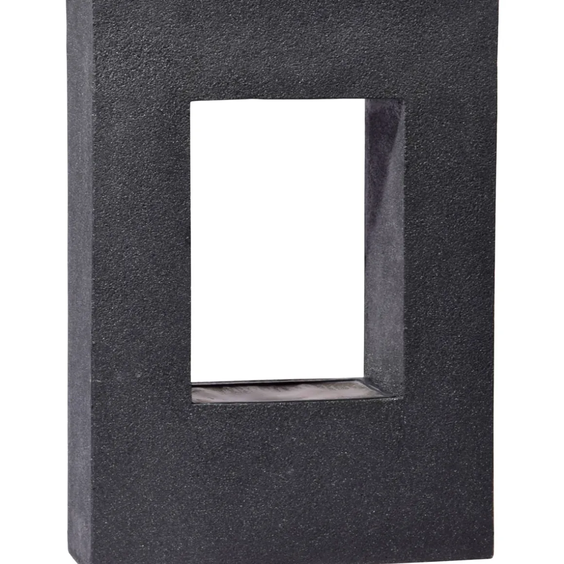 dobar XL Design-Gartenbrunnen mit Pflanzkasten 76 x 54,5 x 19 cm dunkelgrau