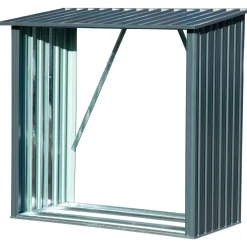 dobar XXL-Kaminholzregal Madera 163 x 154 x 83 cm grau