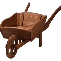 dobar XXL-Pflanzschubkarre 40 x 40 x 130 cm braun