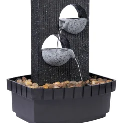 dobar Zimmerbrunnen 20,5 x 26 x 16,5 cm grau-schwarz