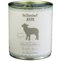 Dr Clauders Komplett Menue Lammragout mit erbsen und Heidelbeeren