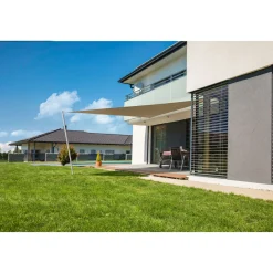 Dreieck-Segel Cannes 5 x 5 x 5 m taupe