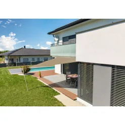 Dreieck-Segel Cannes 5 x 5 x 5 m taupe