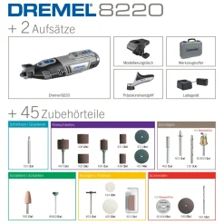 Dremel Akku-Multifunktionswerkzeug 8220-2/45