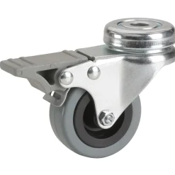 Dörner + Helmer Apparate-Lenkrolle mit Feststeller 10,2 mm verzinkt