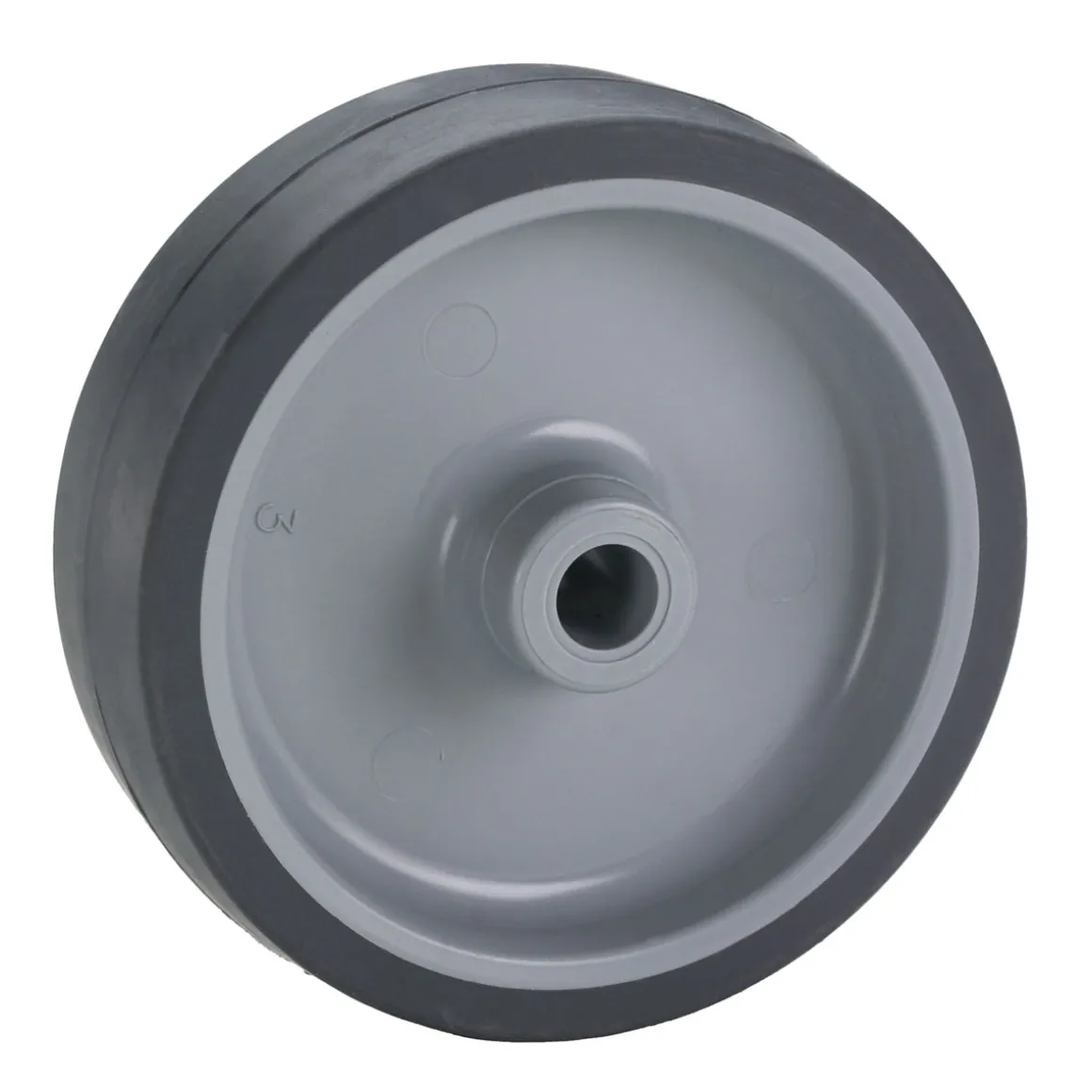 Dörner + Helmer Apparaterollen-Rad mit TPE-Lauffläche und Gleitlager 75 x 25 mm