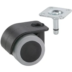 Dörner + Helmer Container-Rolle für empfindliche Böden 38 x 38 mm