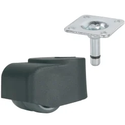 Dörner + Helmer Doppel-Walzenrolle für empfindliche Böden 38 x 38 mm