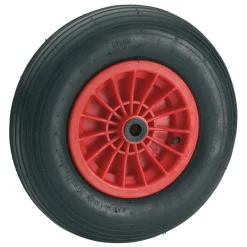 Dörner + Helmer Ersatz-Luftrad mit Kunststofffelge und Rillenprofil 400 x 100 mm