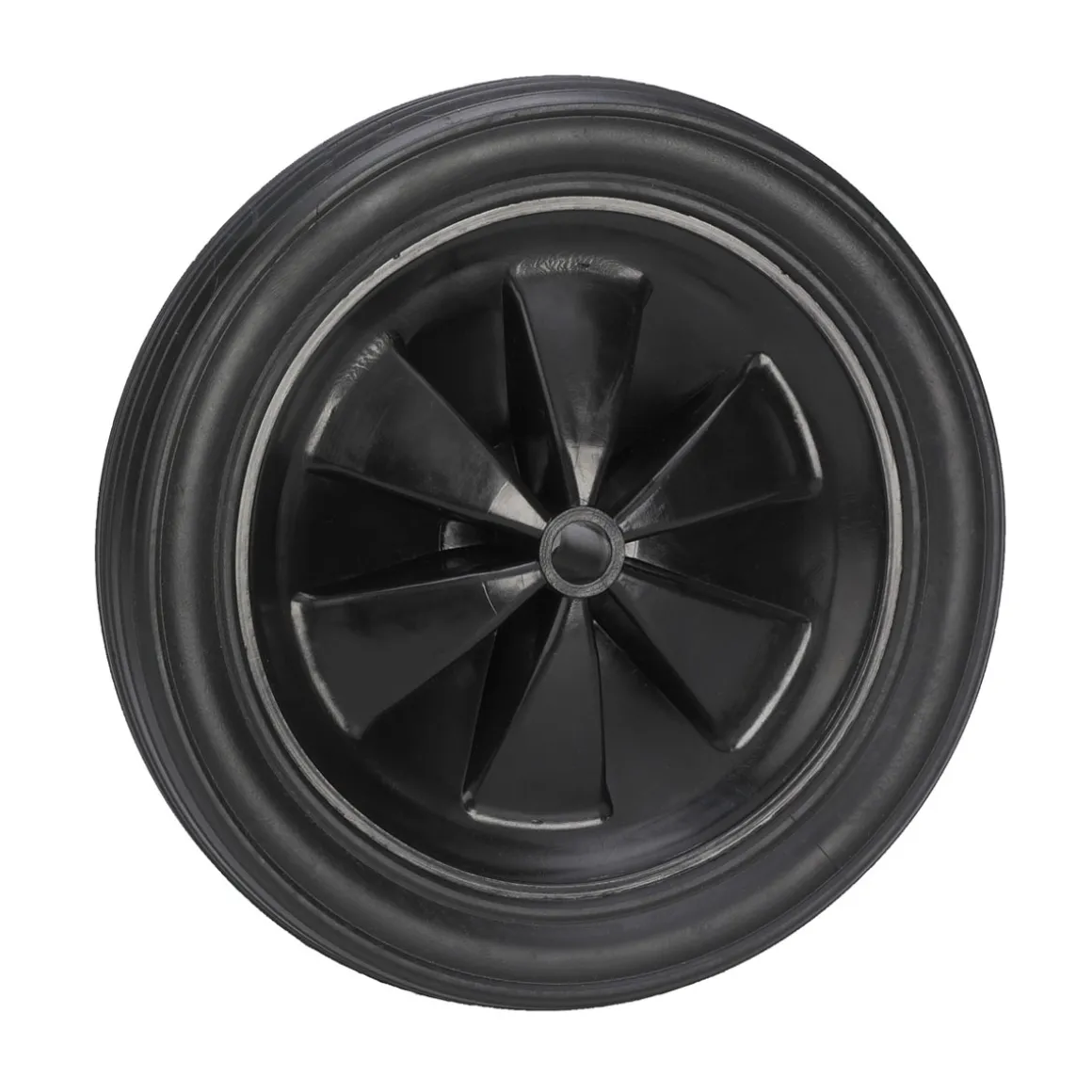 Dörner + Helmer Ersatzrad mit Kunststofffelge Gleitlager und Rillenprofil 185 x 30 mm schwarz