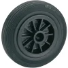 Dörner + Helmer Transportgeräterollen-Rad mit Vollgummireifen Kunststofffelge und Gleitlager 100 x 30 mm