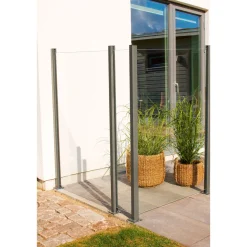 Durabil Glas-Windschutz klar 97,6 x 160 cm