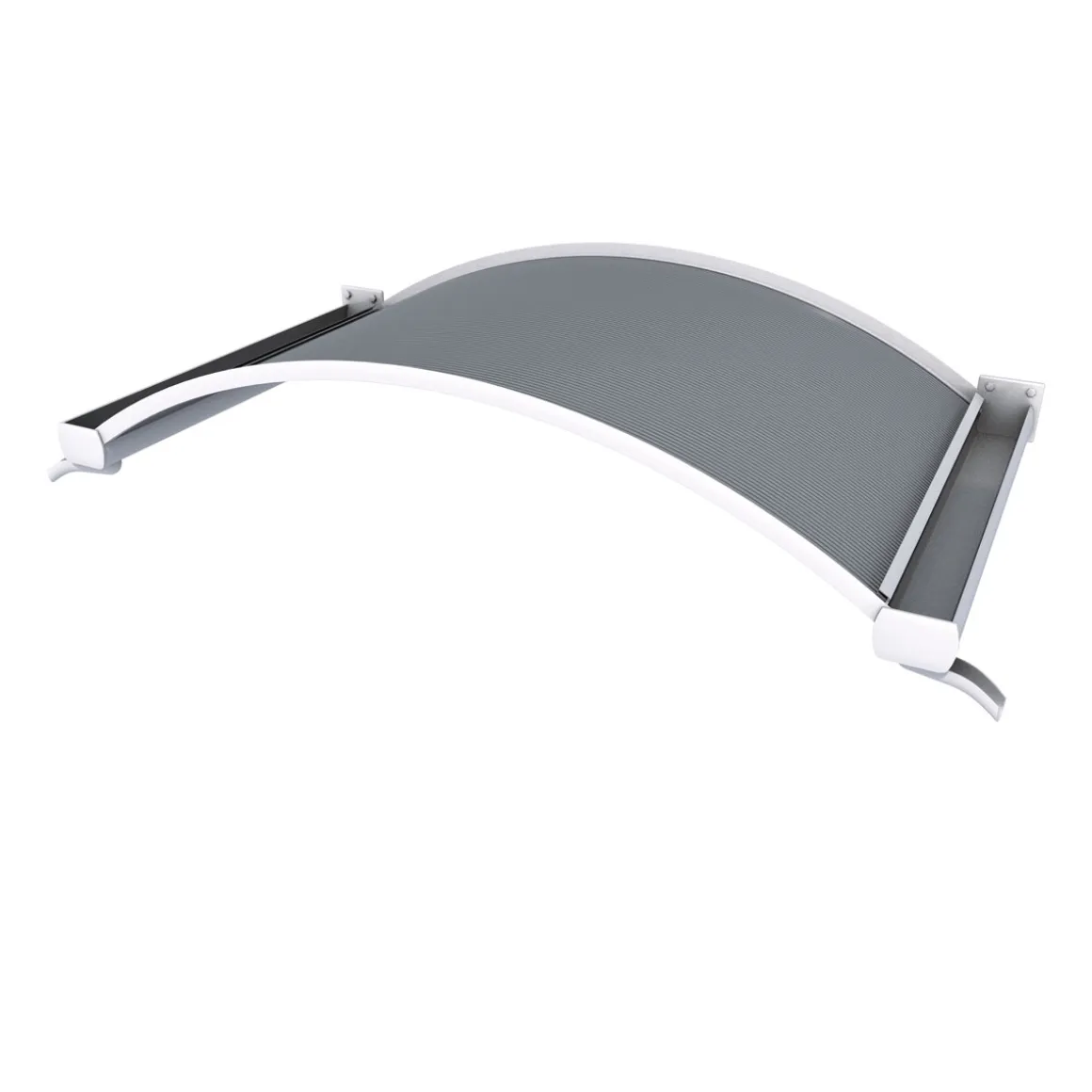 Durabil Rundbogenvordach NO-160 hell weiß 160 x 90 x 30 cm