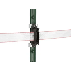 Eckisolator T-Post für Band und Seil schwarz 4 Stück