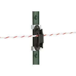 Eckisolator T-Post für Band und Seil schwarz 4 Stück