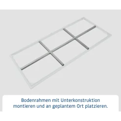 EcoStar Aluminium-Unterkonstruktion für Fußböden GH2 Typ1