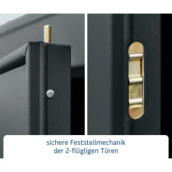 EcoStar Gerätehaus Elegant-STyp 3RAL7016 2 flg