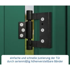 EcoStar Gerätehaus Elegant-PTyp 2RAL6005 1 flg