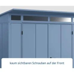 EcoStar Gerätehaus Elegant-PTyp 2RAL5014 2 flg