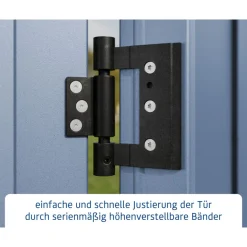 EcoStar Gerätehaus Elegant-PTyp 2RAL5014 2 flg