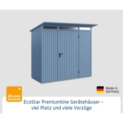 EcoStar Gerätehaus Trend-PTyp 1RAL5014 1 flg