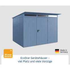 EcoStar Gerätehaus Trend-PTyp 3RAL5014 1 flg