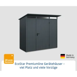 EcoStar Gerätehaus Trend-PTyp 1RAL7016 1 flg