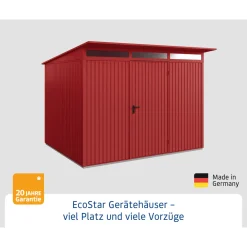 EcoStar Gerätehaus Trend-PTyp 3RAL3004 1 flg