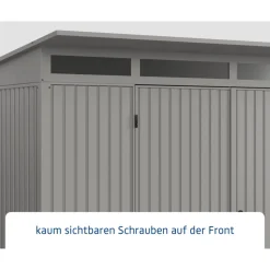 EcoStar Gerätehaus Trend-PTyp 3RAL9007 2 flg