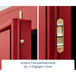 EcoStar Gerätehaus Trend-STyp 2RAL3004 2 flg