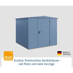 EcoStar Gerätehaus Trend-STyp 2RAL5014 1 flg