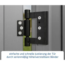 EcoStar Gerätehaus Trend-STyp 3RAL9007 2 flg