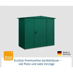 EcoStar Gerätehaus Trend-STyp 1RAL6005 1 flg