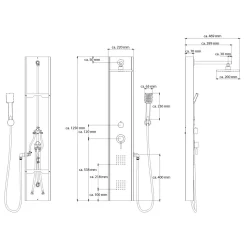 Edelstahlpaneel Tahiti