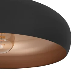 Eglo LED Deckenleuchte Mogano schwarz/kupfer