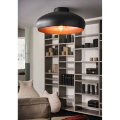 Eglo LED Deckenleuchte Mogano schwarz/kupfer