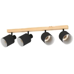 Eglo LED Deckenspot Batallas 4-flammig schwarz